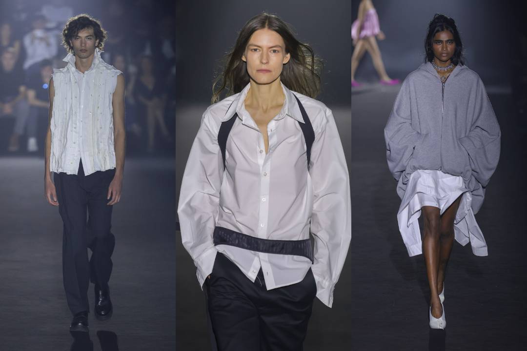 (De izq. a dch.) Santamarta, Carlota Barrera, Reparto Studio and 080 Barcelona Fashion.