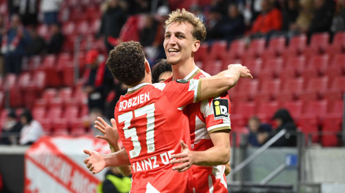Nelson Weiper scored 1-0 for FSV Mainz Nelson Weiper scored 1-0 for FSV Mainz