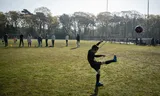 Youth training at football club RPC in Eindhoven. 