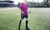 Volunteer and referee Majard Krijger from football club Sporting '70, in Utrecht