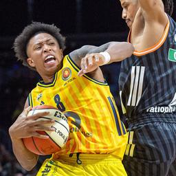 Alba's Boogie Ellis in the game against Ulm | Image: IMAGO/Matthias Koch