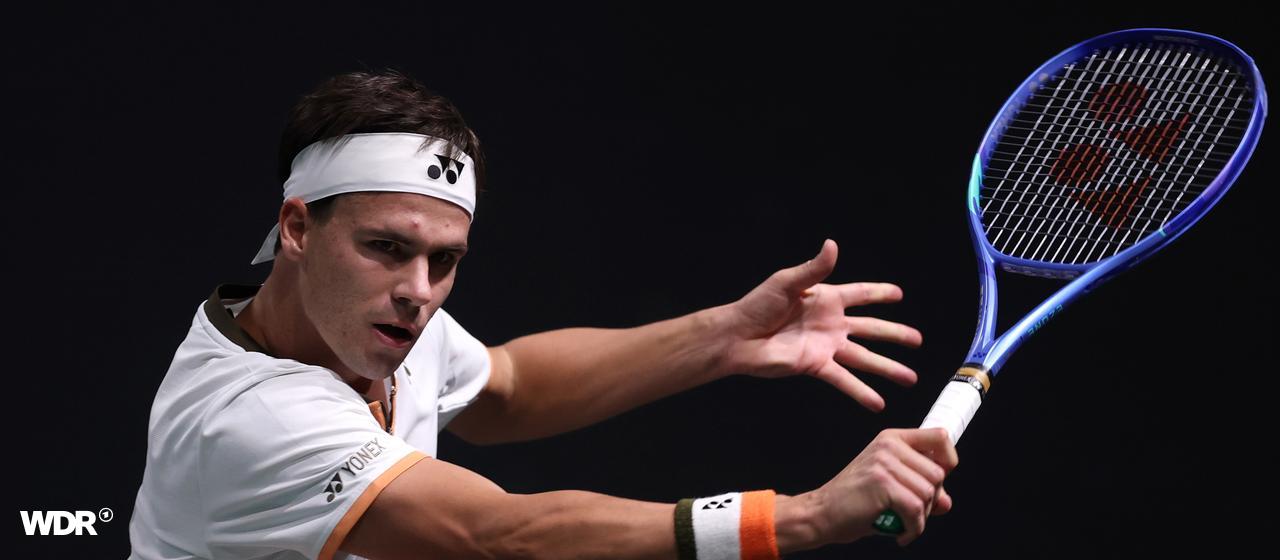Daniel Altmaier in the game against Casper Ruud