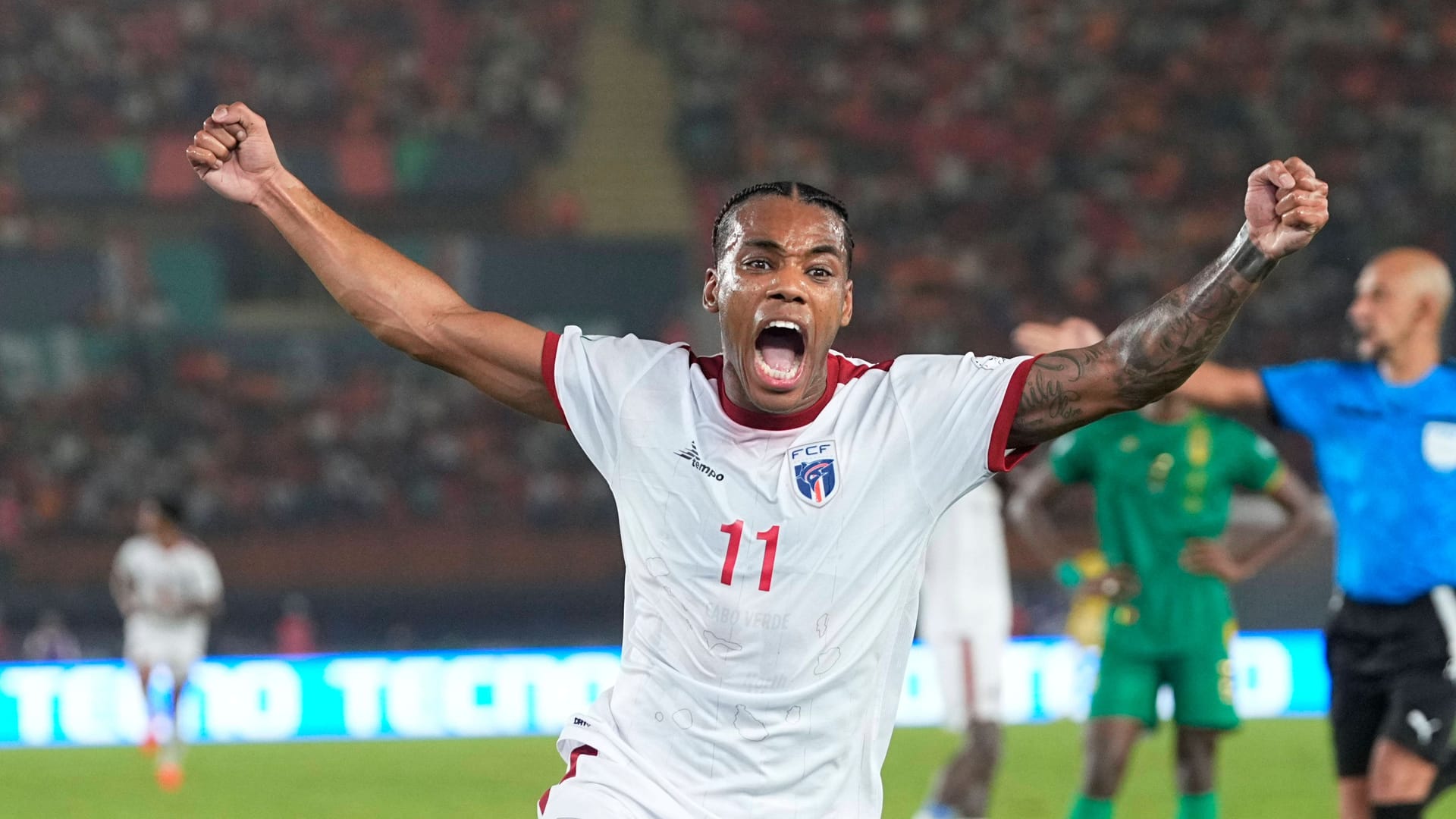 Celebrations in Cape Verde: The national team is taking part in a World Cup for the first time.