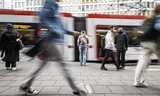 The morning rush hour in The Hague.