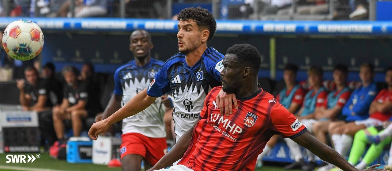 1. FC Heidenheim lost the league duel against Hamburg 1-2.