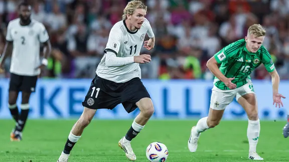 Nick Woltemade in the jersey of the German national team