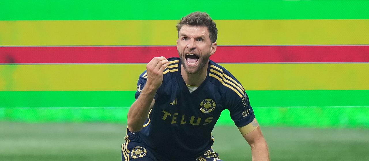 Vancouver Whitecaps Thomas Müller screams
