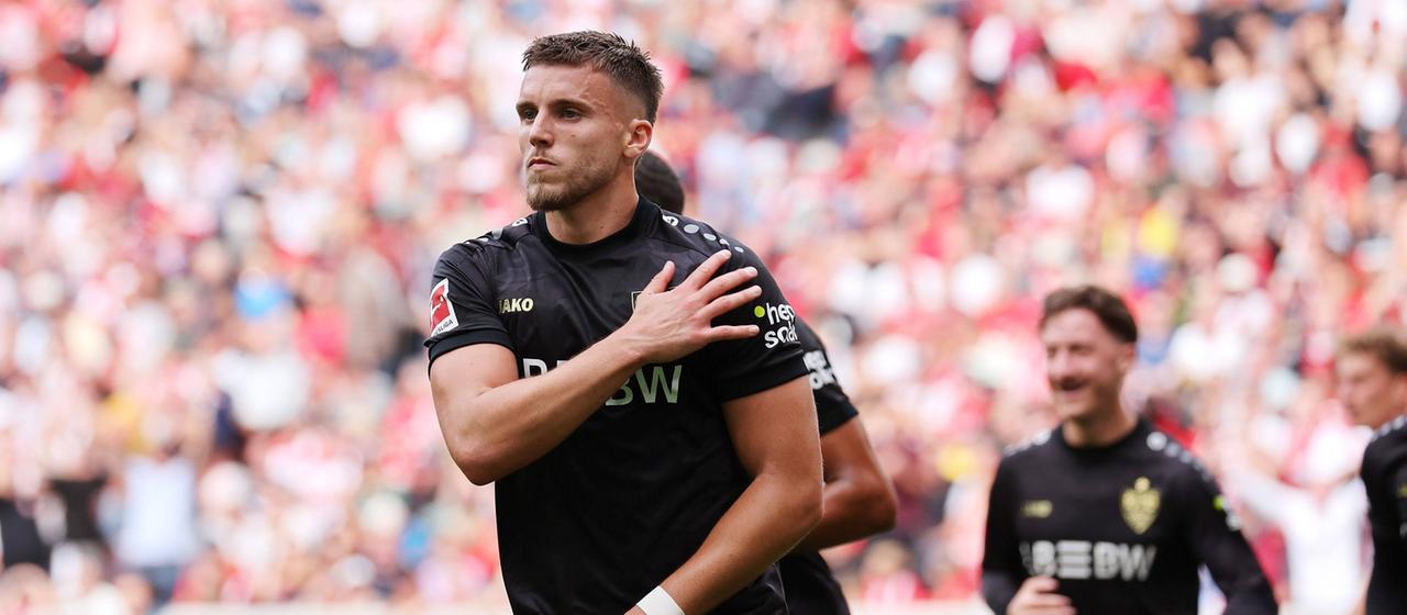 Ermedin Demirovic gave VfB Stuttgart the lead at SC Freiburg.