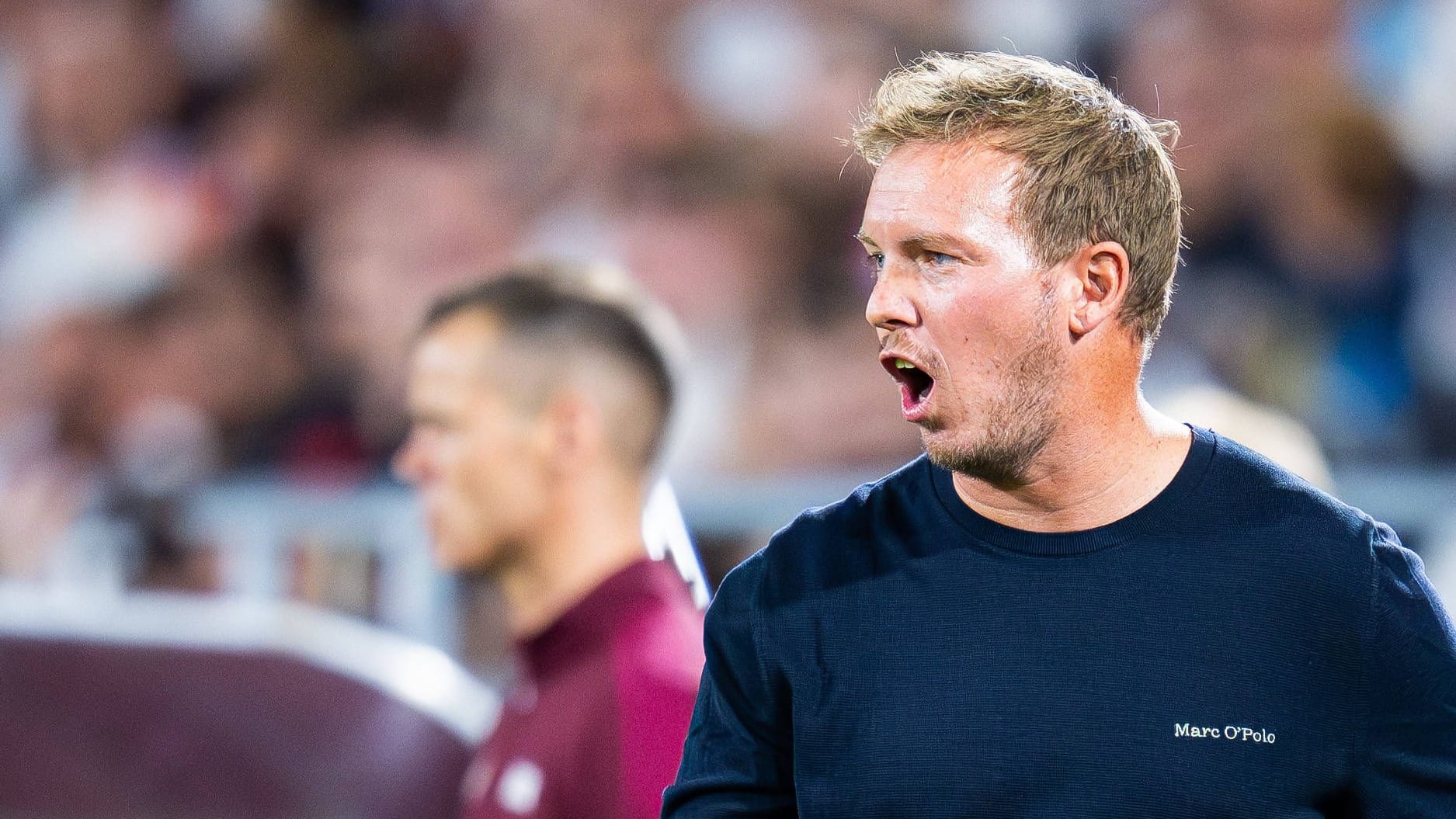 Julian Nagelsmann: The national coach and his team are under pressure in the World Cup qualification. Julian Nagelsmann: The national coach and his team are under pressure in the World Cup qualification.