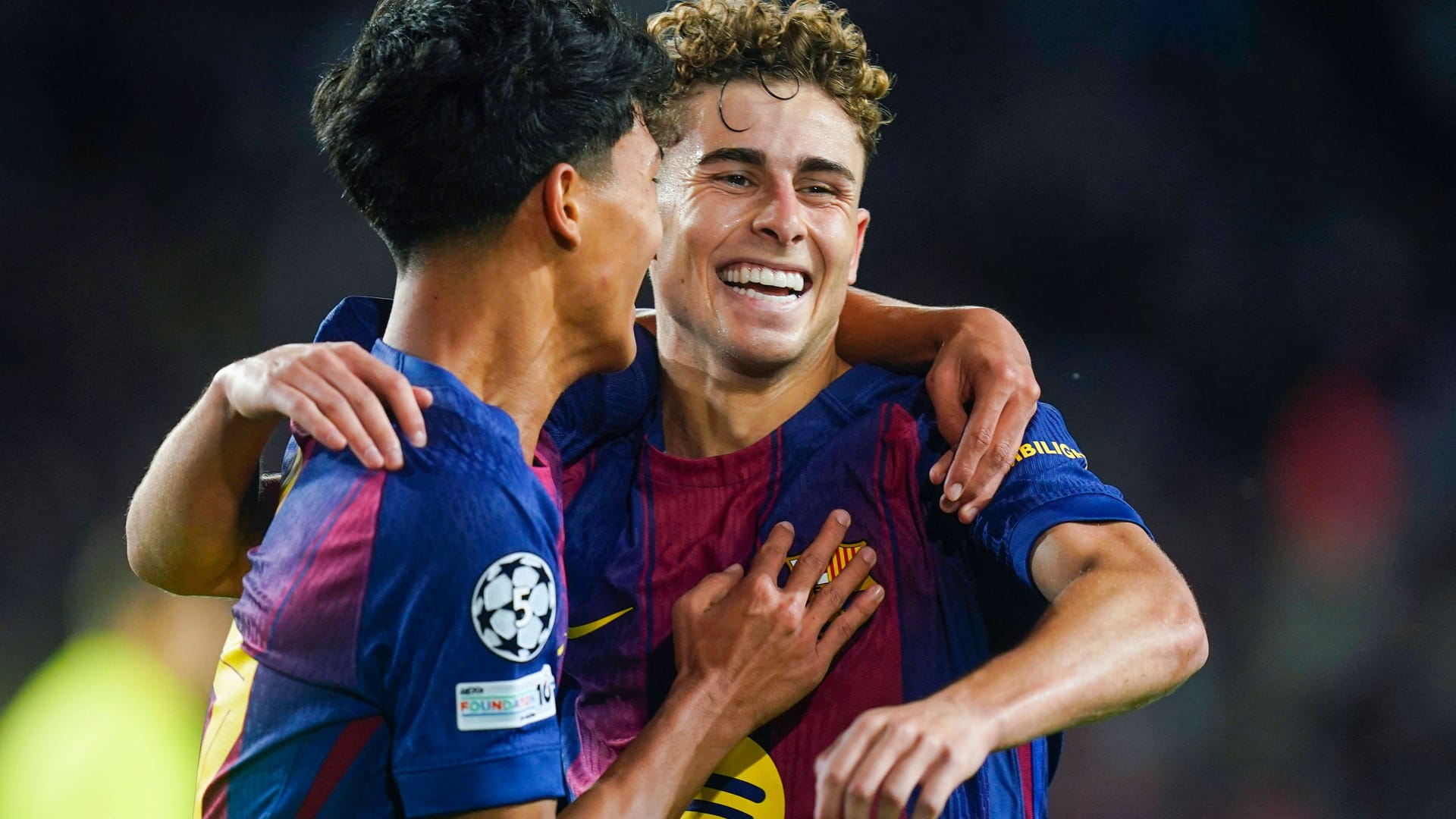 Fermín López (r.): He scored three times.