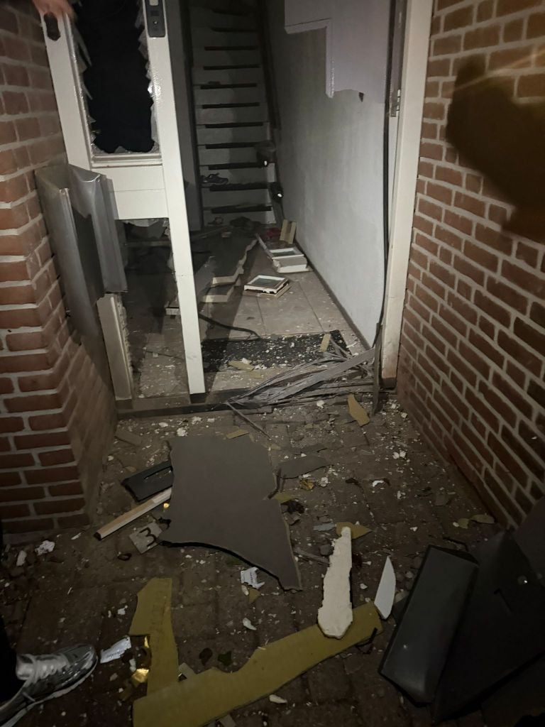 The explosion caused significant damage.