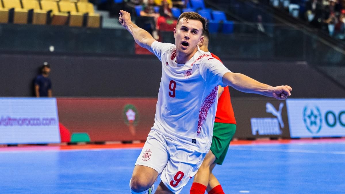 Daniel celebrates his goal against Morocco