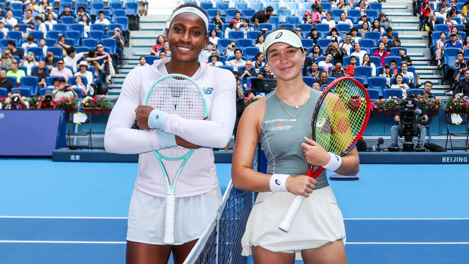 Eva Lys (right) next to, Coco Gauff: The young Hamburg woman is one of the great promoters of the tennis scene.