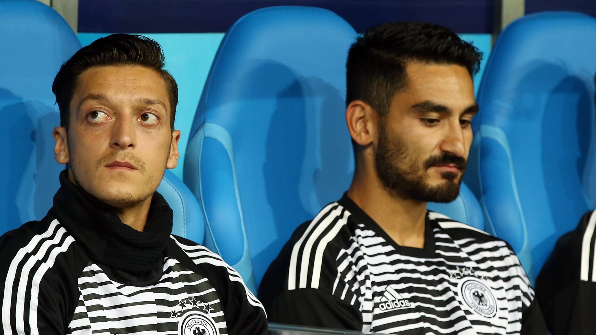 Mesut Özil (left) and İlkay Gündoğan: They sparked controversy before the 2018 World Cup.