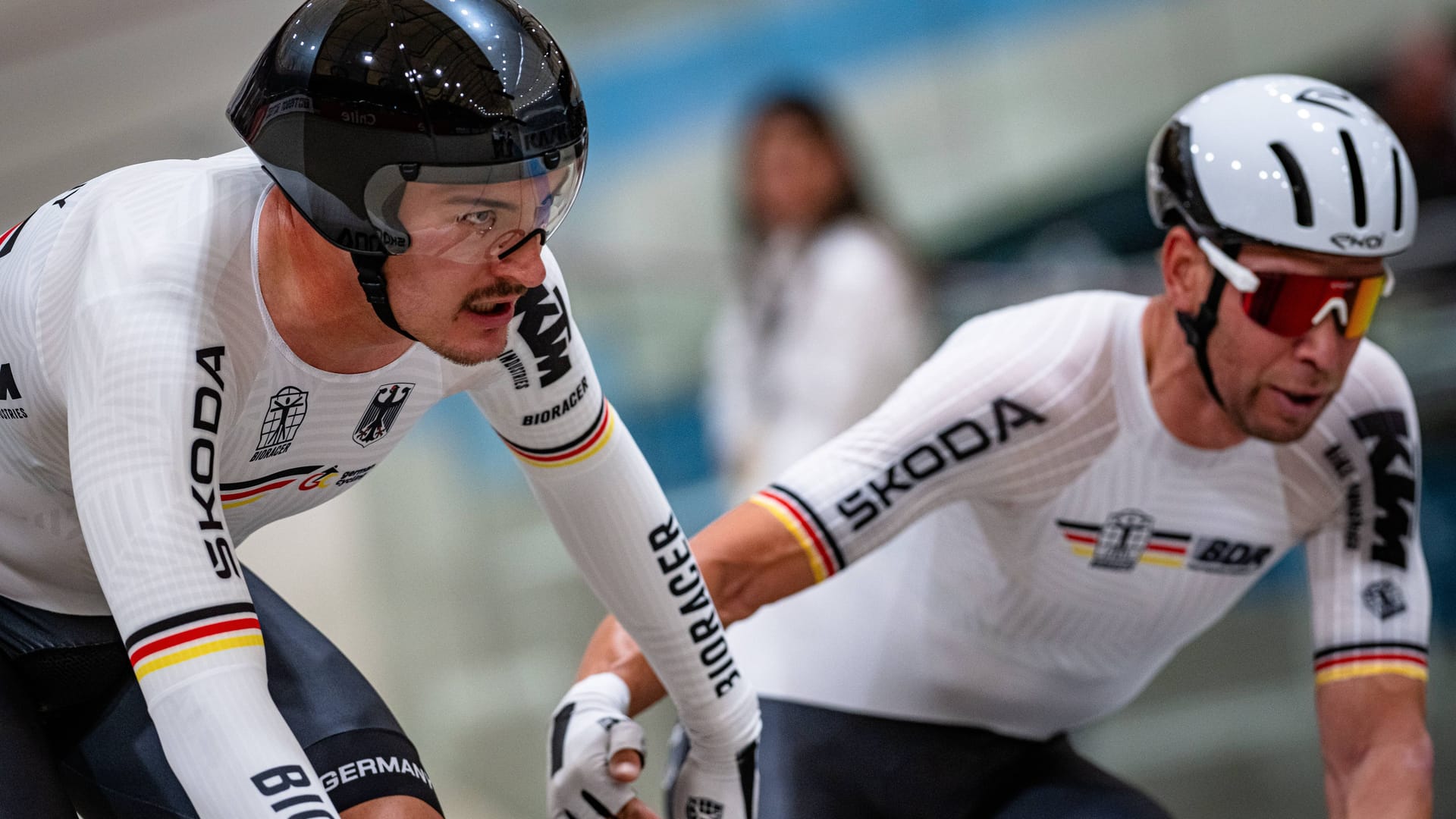 Moritz Augenstein (l.) and Roger Kluge: The German track cyclists were happy about their medal too early.