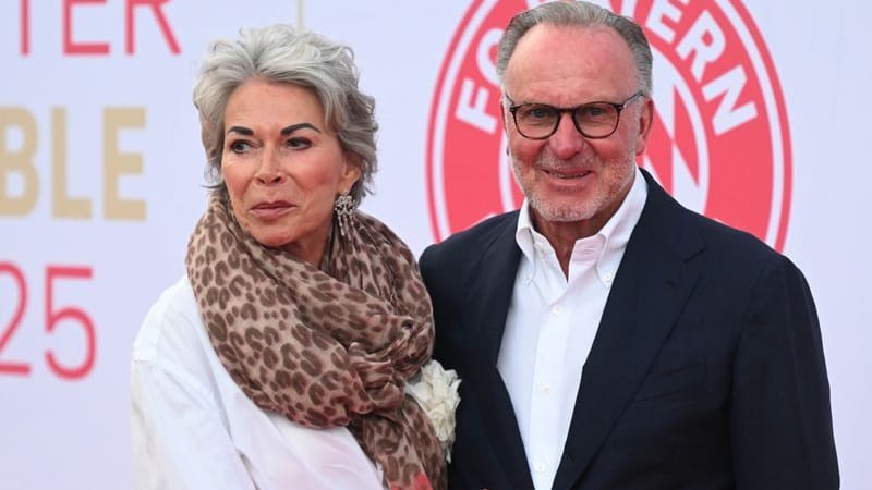 Martina (l.) and Karl-Heinz Rummenigge: The couple has been married for several decades.