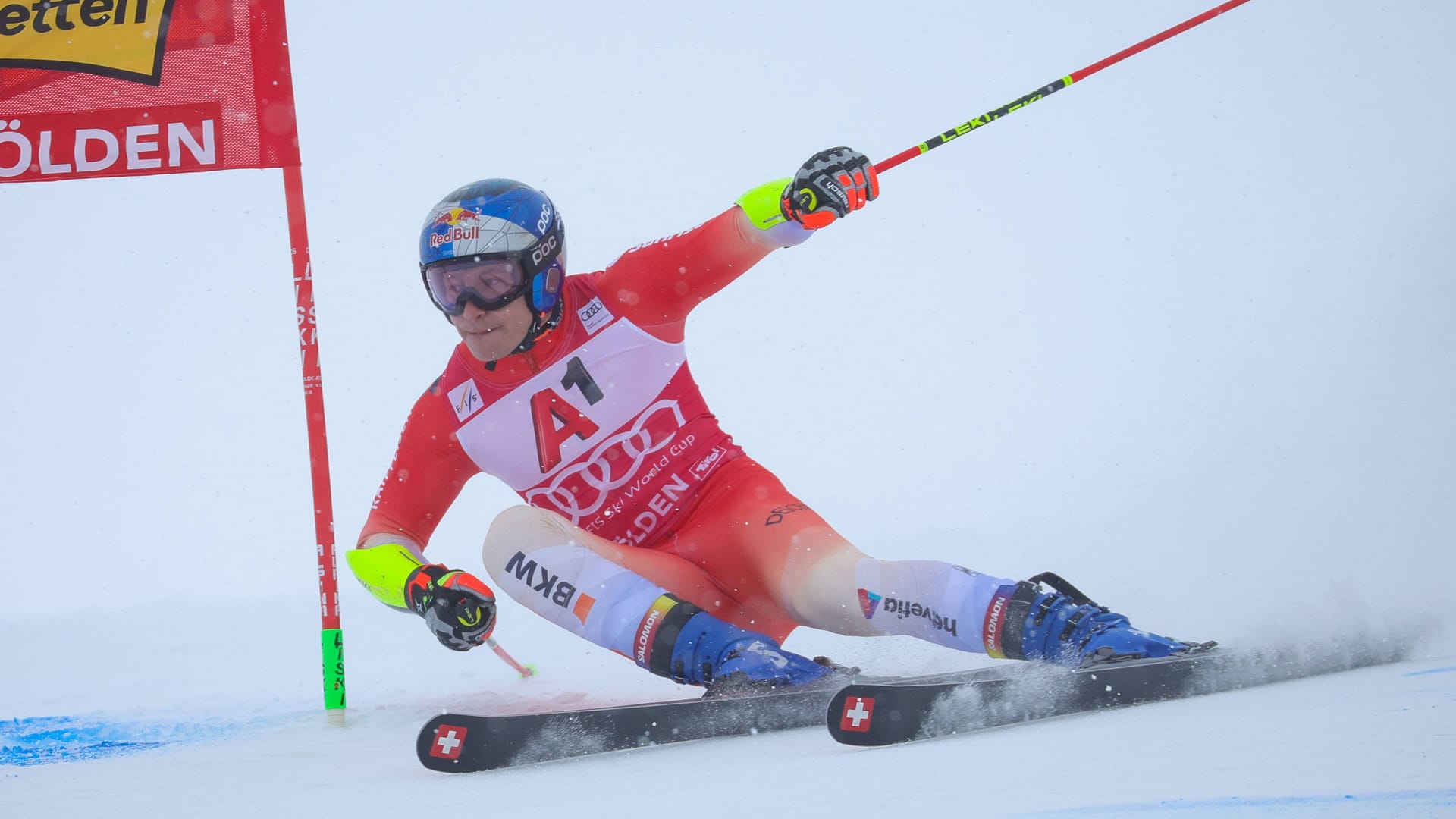 Marco Odermatt: The Swiss led after the first round.
