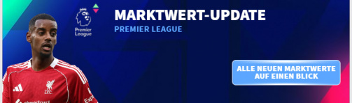 Here are all the new market values ​​for the Premier League!