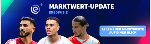 All new Eredivisie market values ​​at a glance!