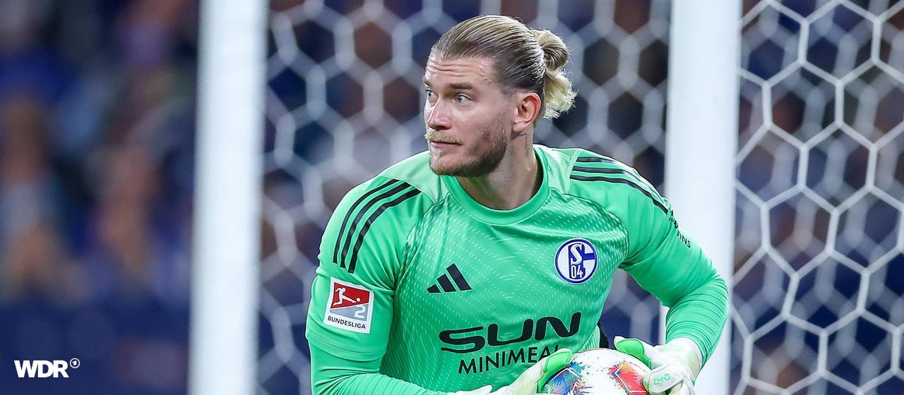 Loris Karius in the goal of FC Schalke 04