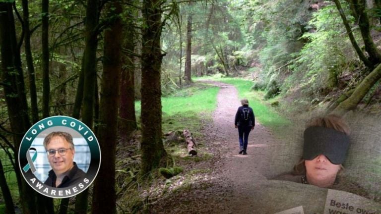 Ron walks from Oosterhout to Amsterdam to raise money for research into long covid (photo: Ron van Dolen)