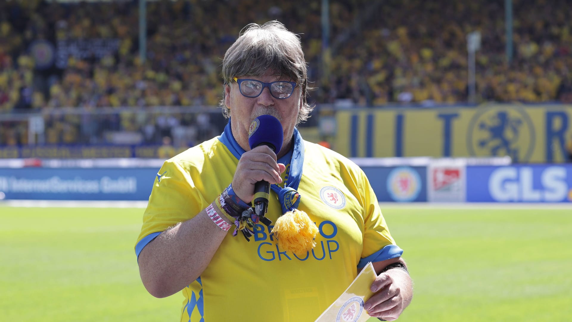 Frank Kornath in the Eintracht Stadium (archive picture): The stadium spokesman died at the age of 65.