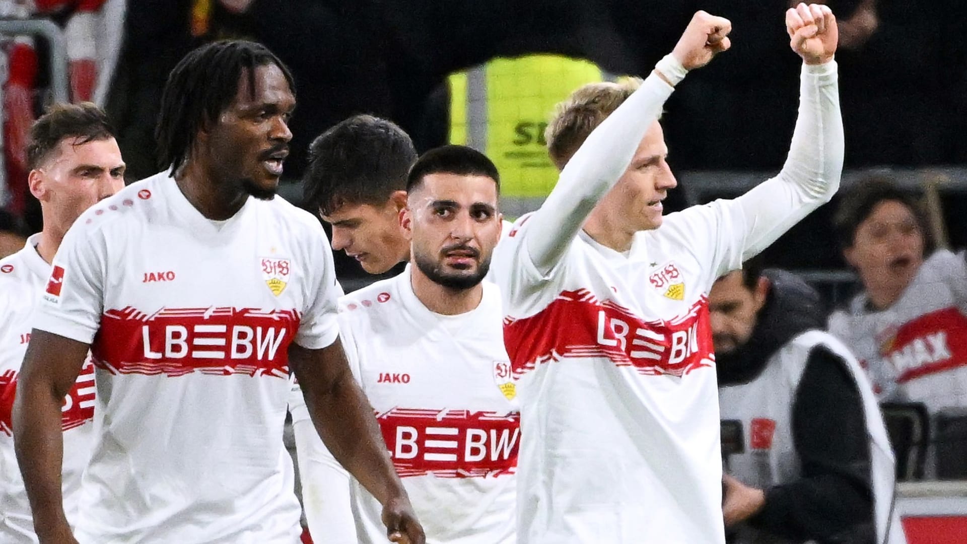 Both scored against Mainz: Deniz Undav (M.) and Chris Führich (R.).