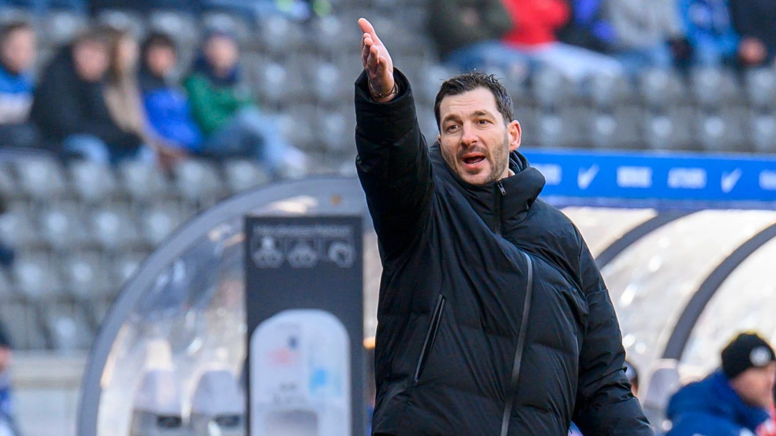 Sandro Schwarz: The Hertha coach and his team want to win the relegation duel.