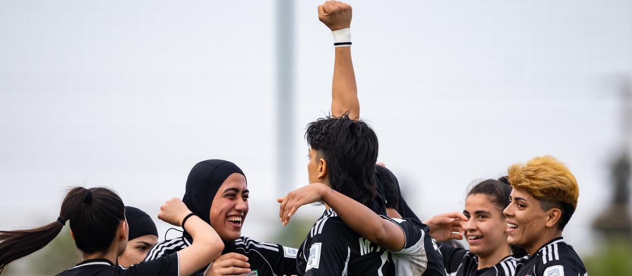 Joy and relief among the Afghan footballers