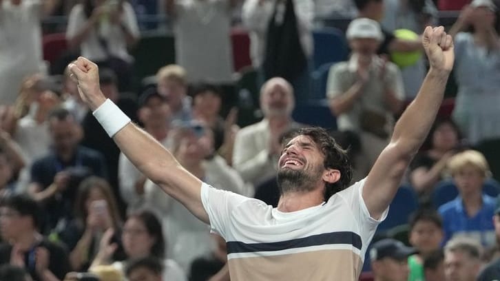 Valentin Vacherot emotional: He entered the tournament as number 204 in the world rankings.
