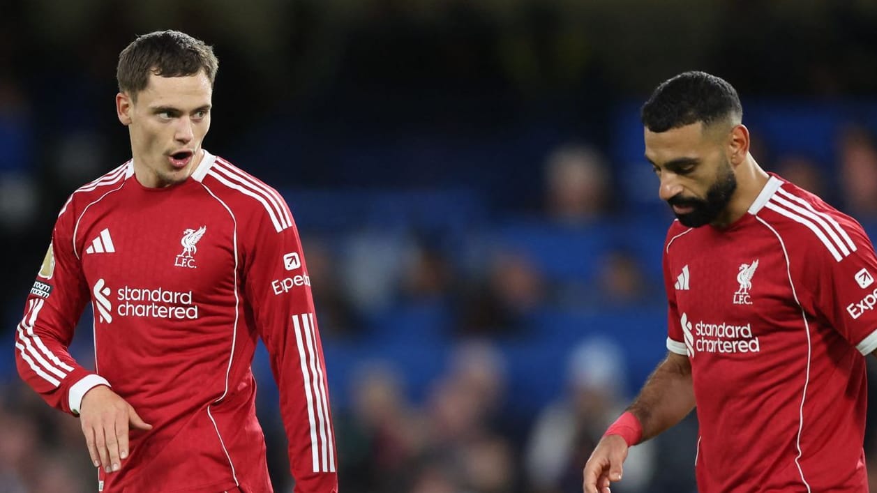 Florian Wirtz (l.) And Mohamed Salah: Again no victory jumped out for Liverpool. Florian Wirtz (l.) And Mohamed Salah: Again no victory jumped out for Liverpool.