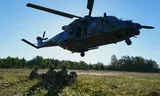 A French army helicopter takes off during a multinational military exercise on the Estonian island of Saaremaa last month. 