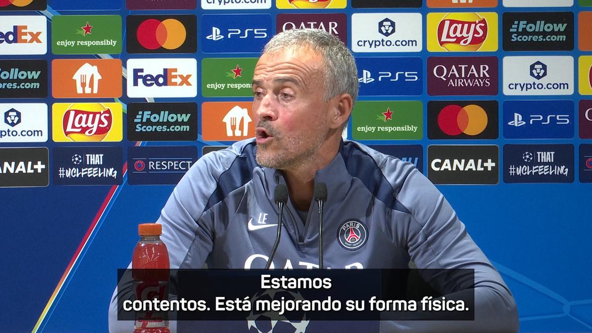 Luis Enrique, clears up doubts about Dembélé: "Will play tomorrow of course"