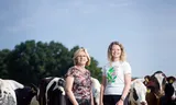 Ida Besten, farmer, and Annelot van Rooi, researcher.  