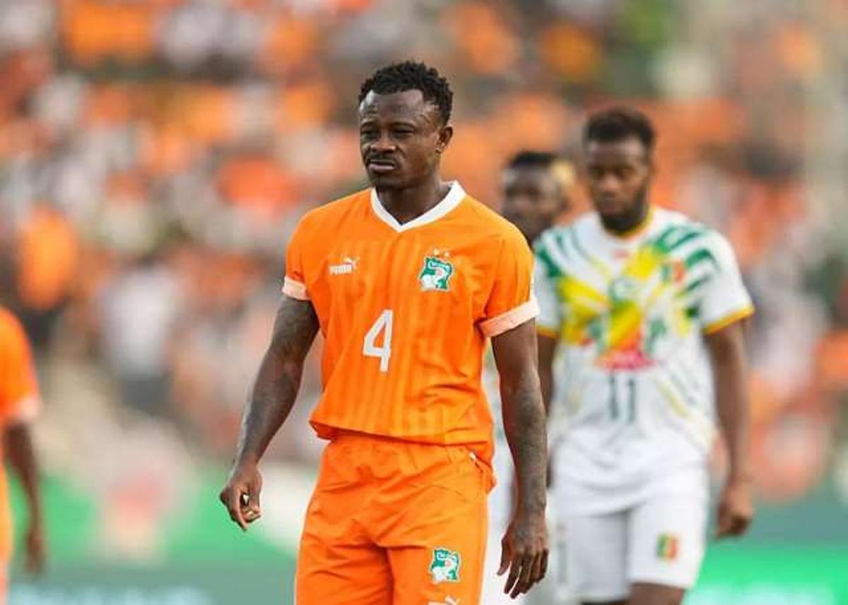Seri, during a match with Ivory Coast