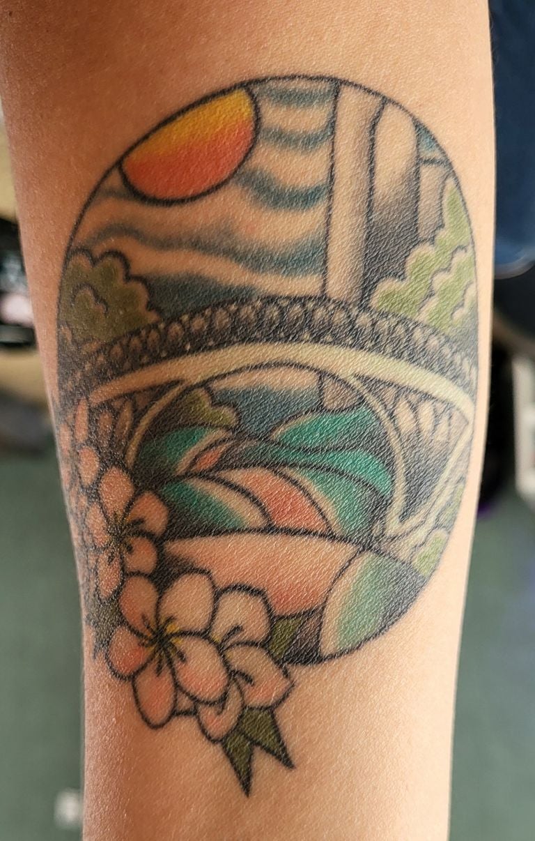 Sharon's tattoo (private photo).