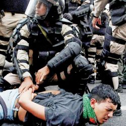 Repression in the Wednesday march | Photo:Sergio Piemonte