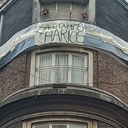 The flag of Cristina Kirchner's neighbor | Photo: CEDOC