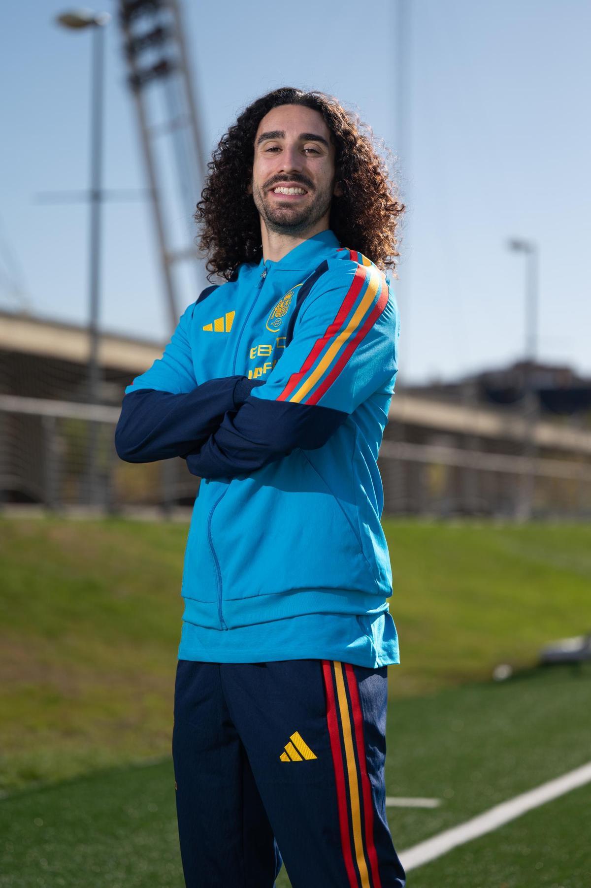 Marc Cucurella, during the interview with SPORT