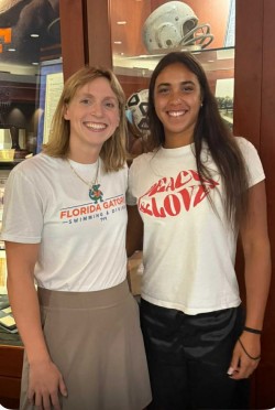 Katie Ledecky welcomes Valentina Procaccini