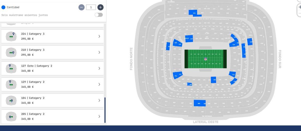 Tickets available for the NFL at the Bernabéu