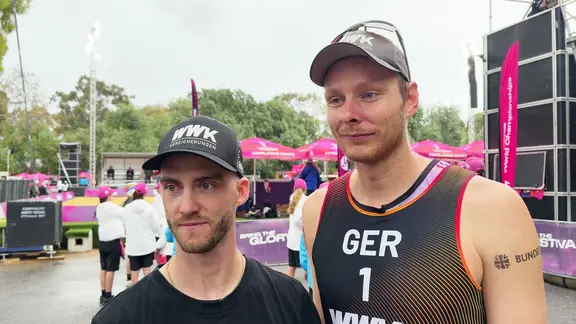 The beach volleyball players Nils Ehlers and Clemens Wickler