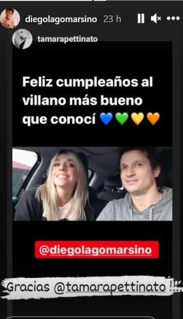 Tamara Pettinato and Diego Lagomarsino
