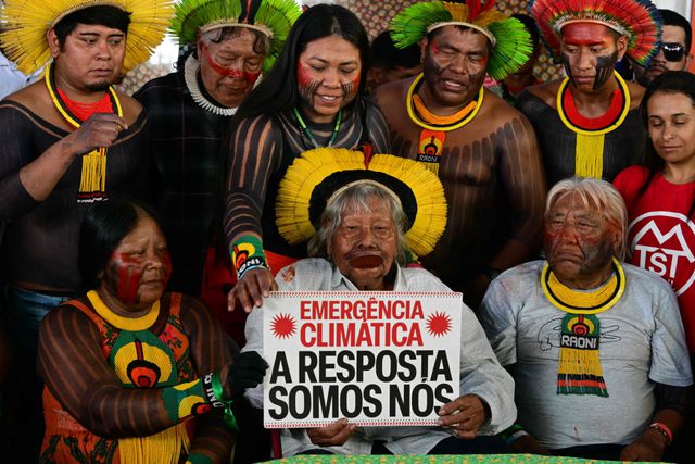 95-year-old influential indigenous leader Raoni Metuktire: “Stop destroying the Amazon immediately. It's already too late!”