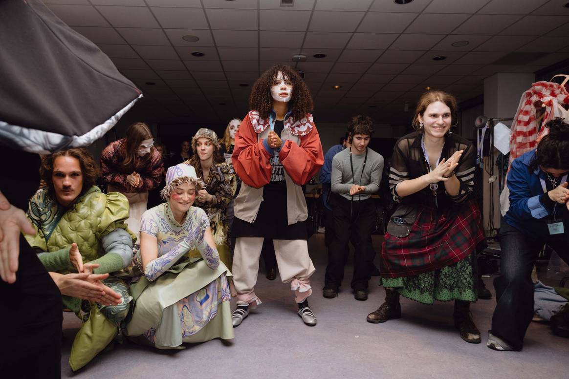 Performance artists were Arva Bustin