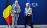 Belgian Prime Minister Bart De Wever and Commission President Ursula von der Leyen in Brussels