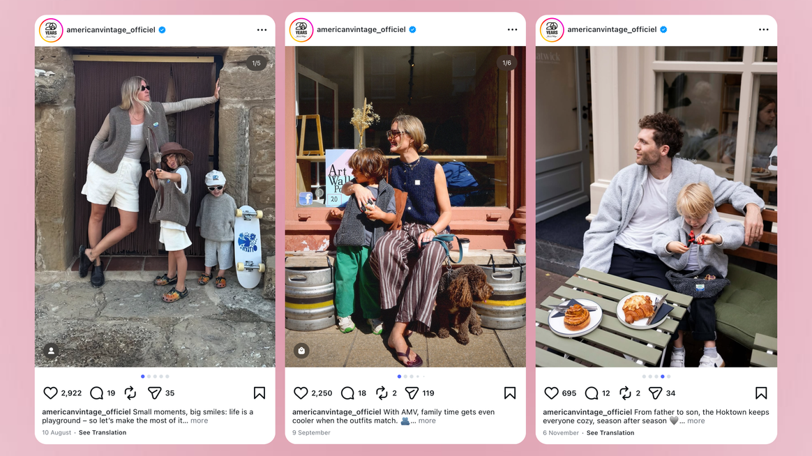 American Vintage Instagram Profiles