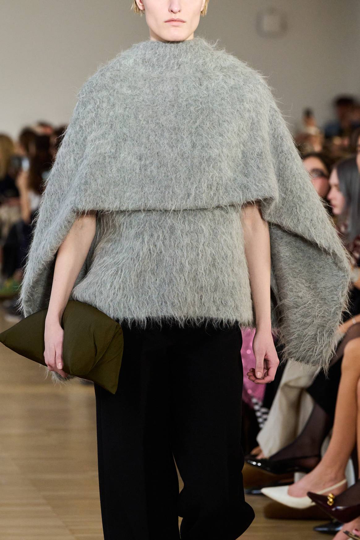 Soft, cozy textures at Christian Wijnant's FW25