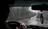 Ukrainian soldiers near Pokrovsk, where Russian pressure on the front is currently high.