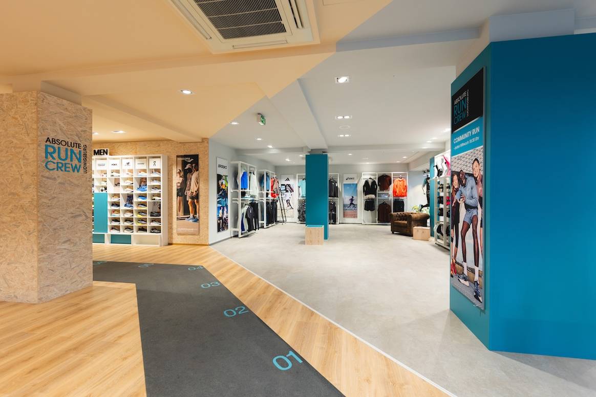 A look at the new Absolute Run store in Ludwigsburg
